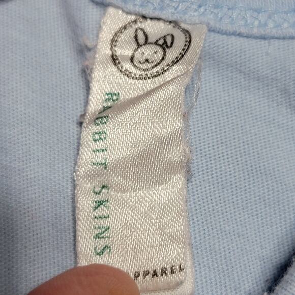 Rabbit Skins Infant Blue Body Suit "Don't Mess With Texas Babies" - Size 12 Mo - Picture 5 of 6
